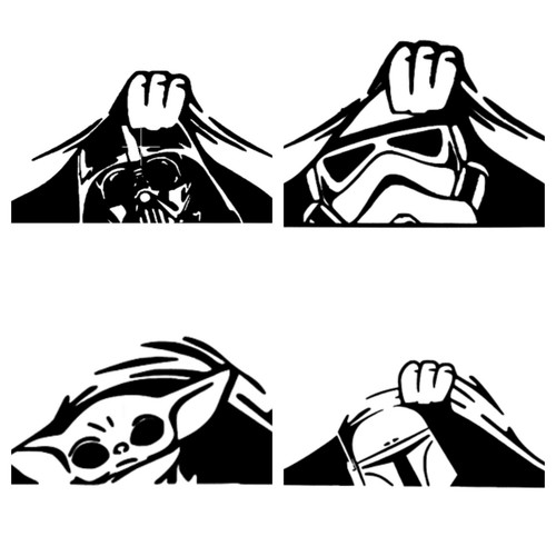 Peeping darth vader - darth,