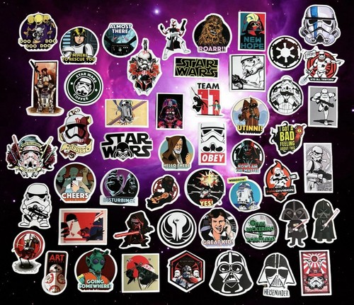 Star wars stickers - star,